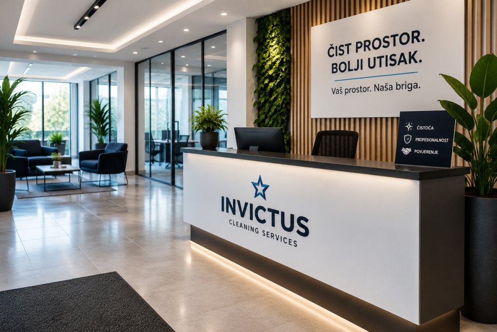 Čistoća poslovnog prostora i uredna recepcija za profesionalan prvi utisak